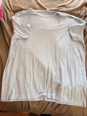 Aerie oversized t-shirt pale blue size L